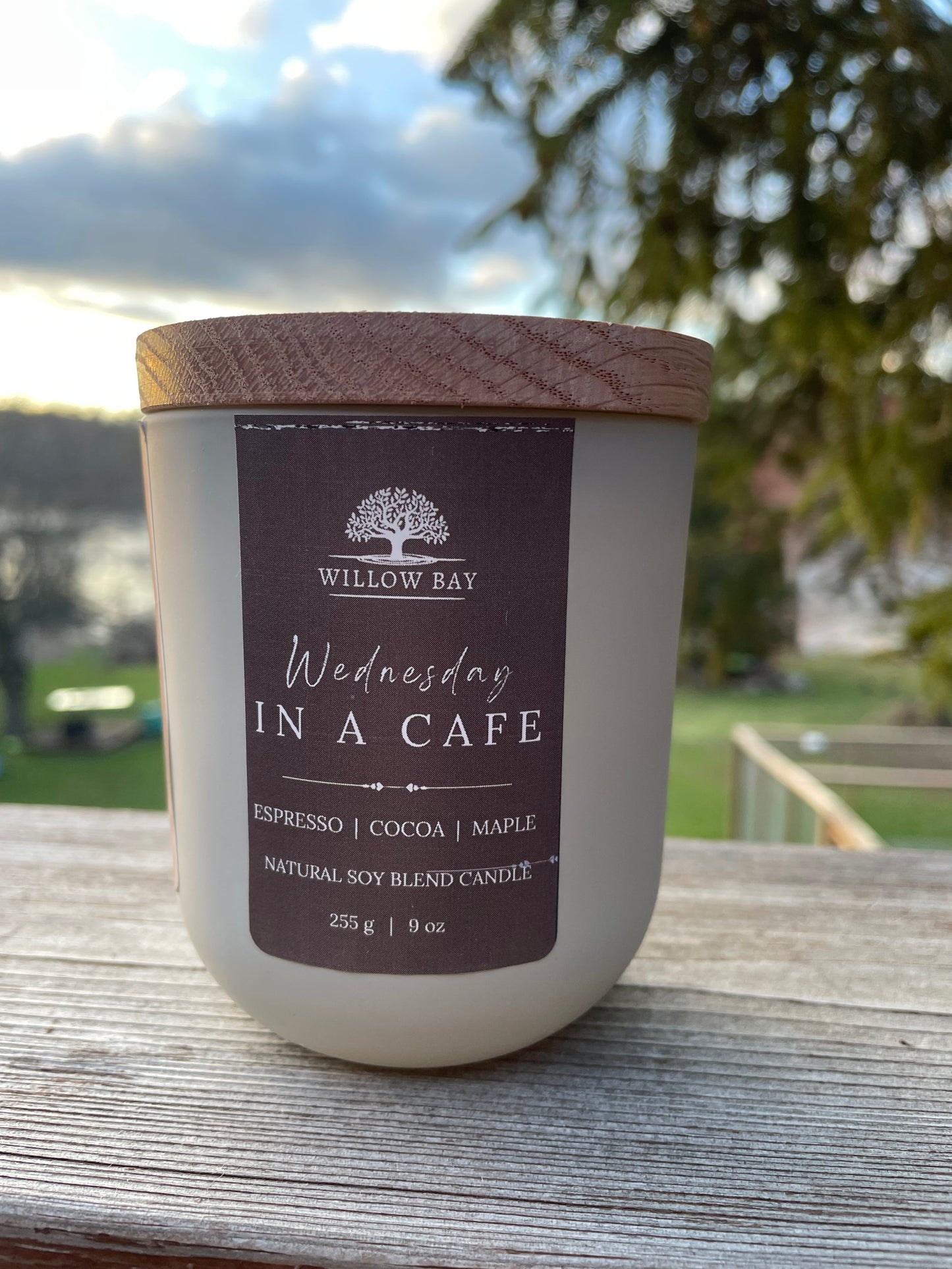 Wednesday in a cafe 9 oz Candle