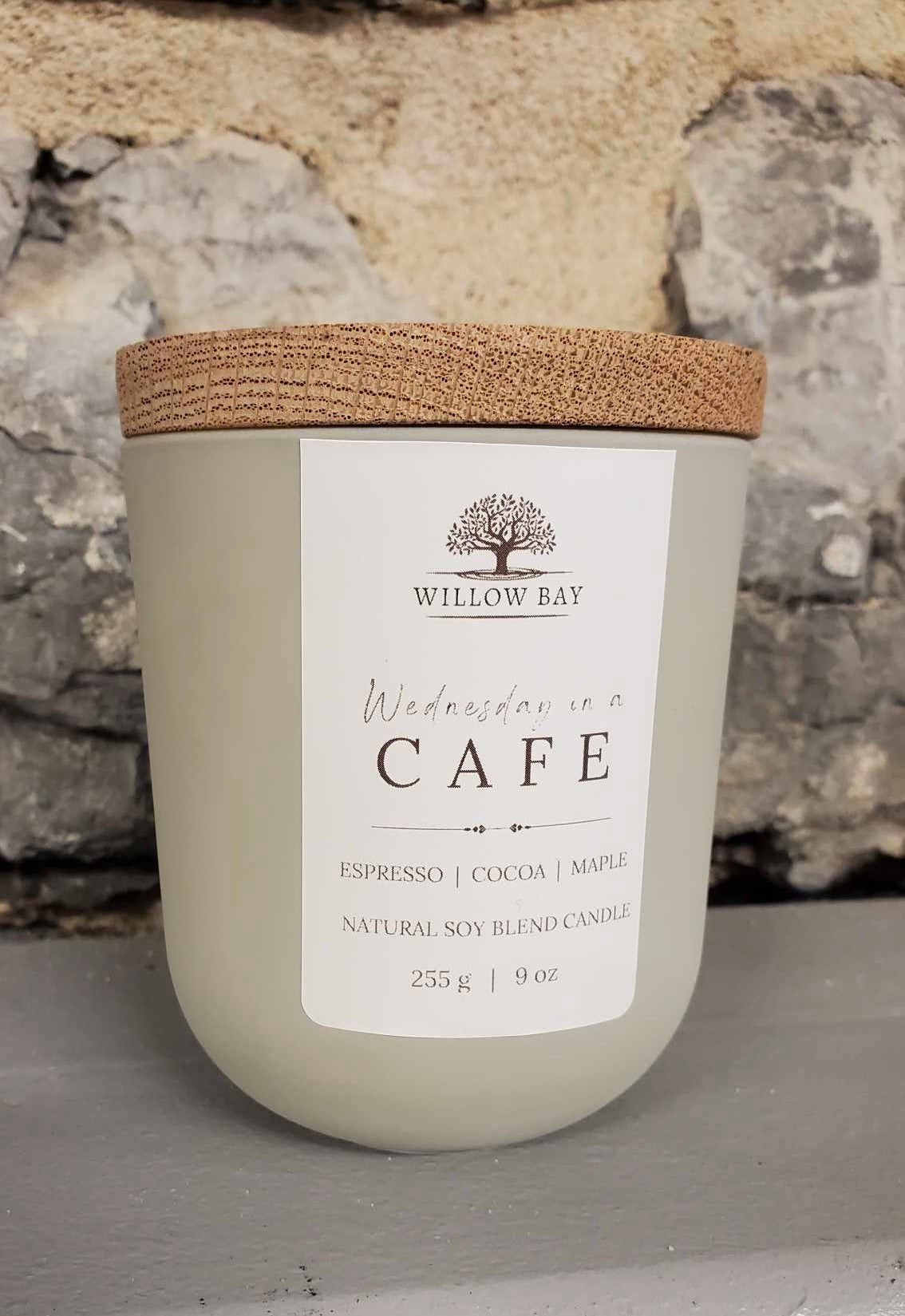 Wednesday in a cafe 9 oz Candle