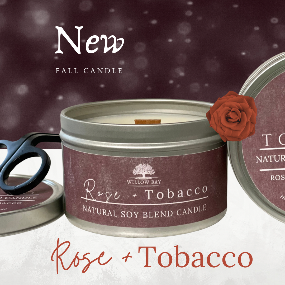 Rose + Tobacco 6 oz Candle