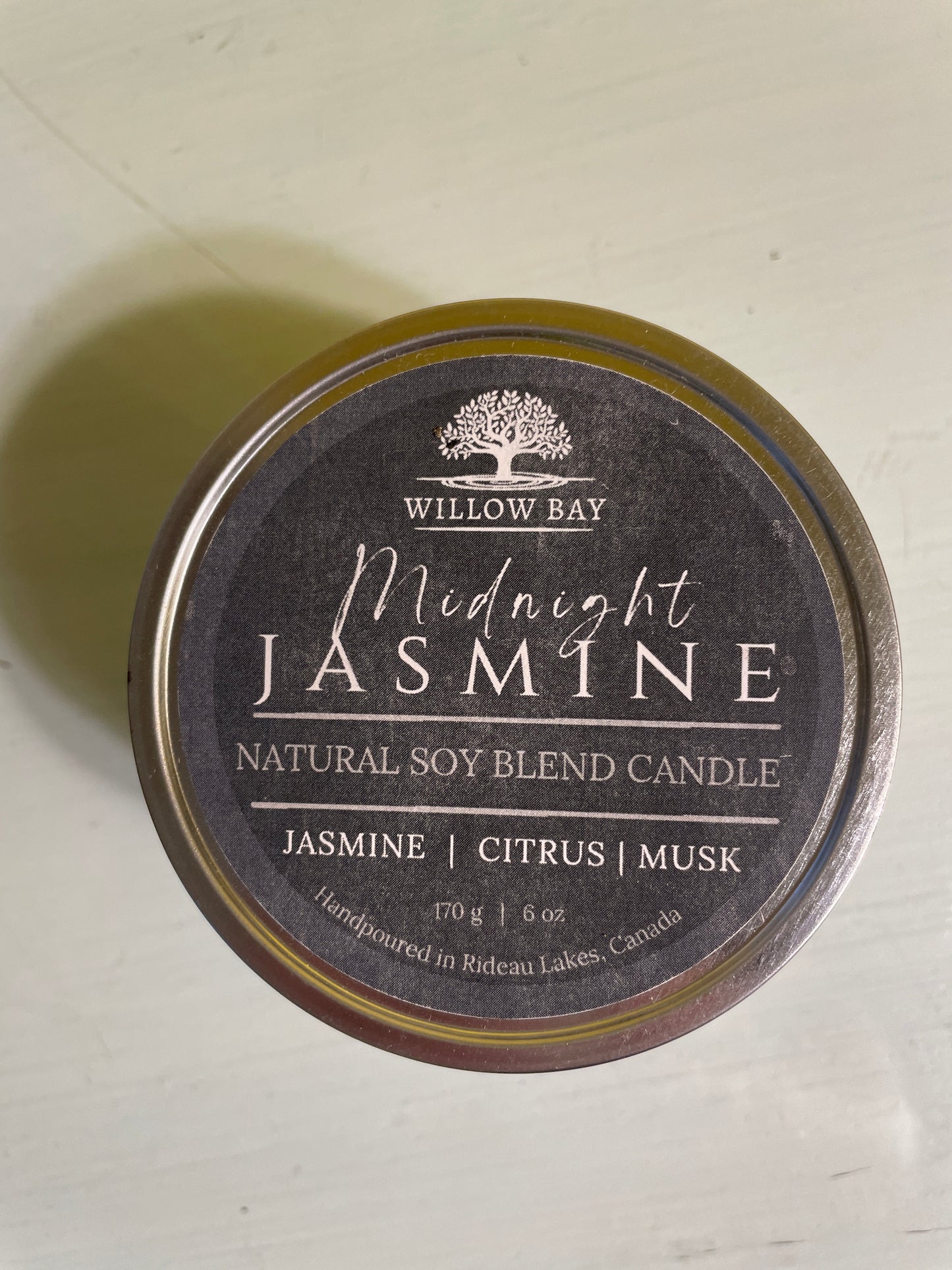 Midnight Jasmine 6 oz Candle Tin