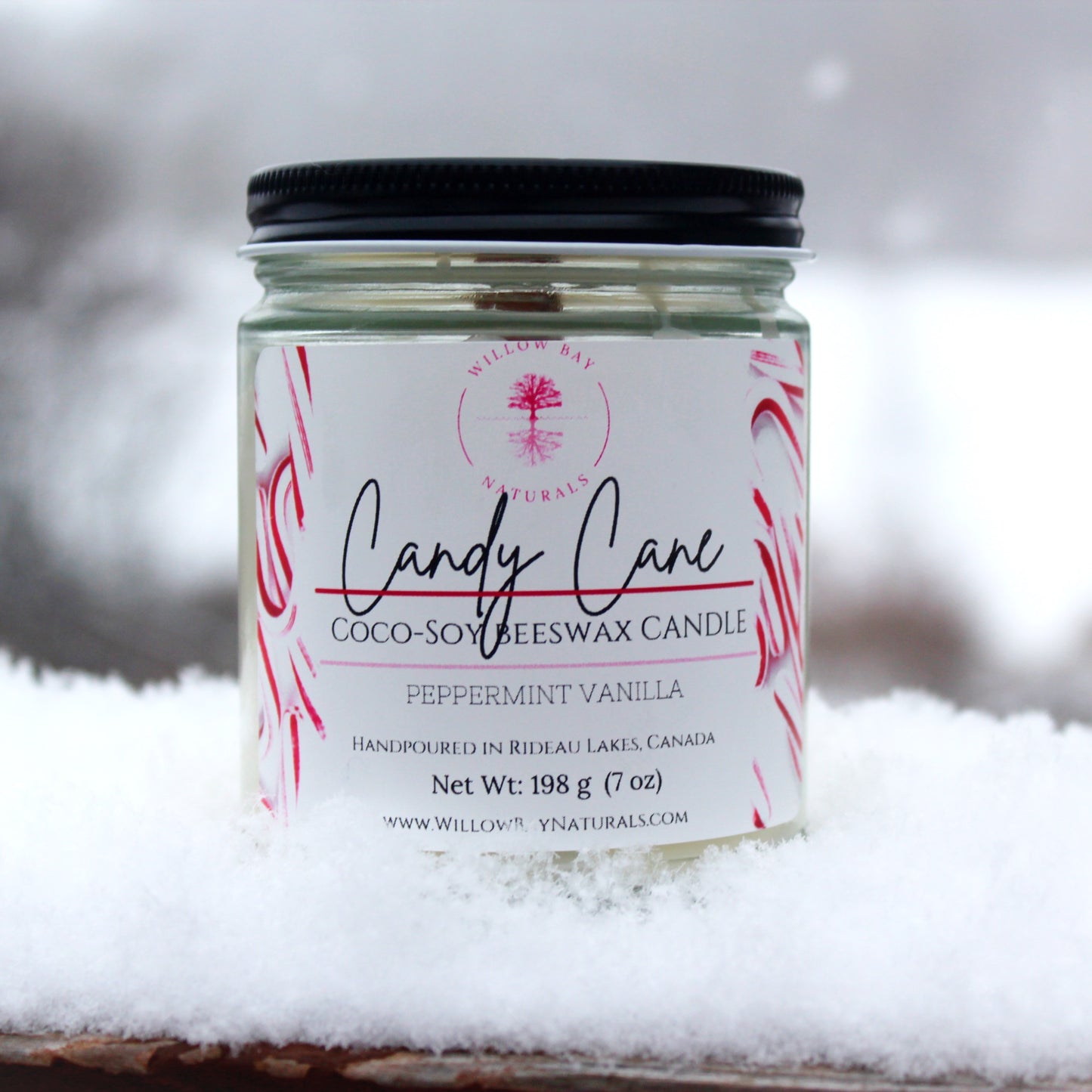 Candy Cane Candle