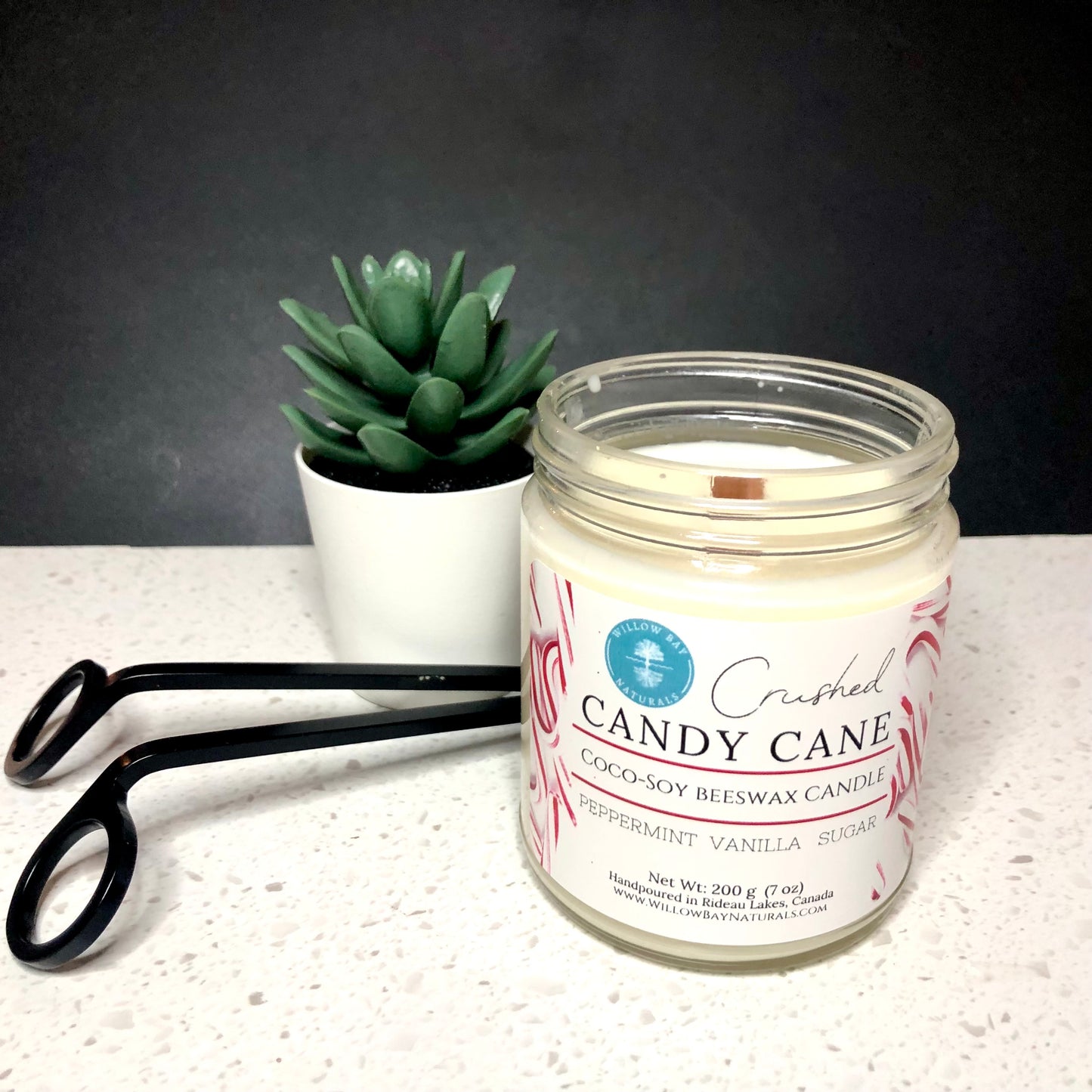 Candy Cane Candle