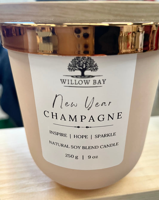 New Years Champagne 9 oz Candle